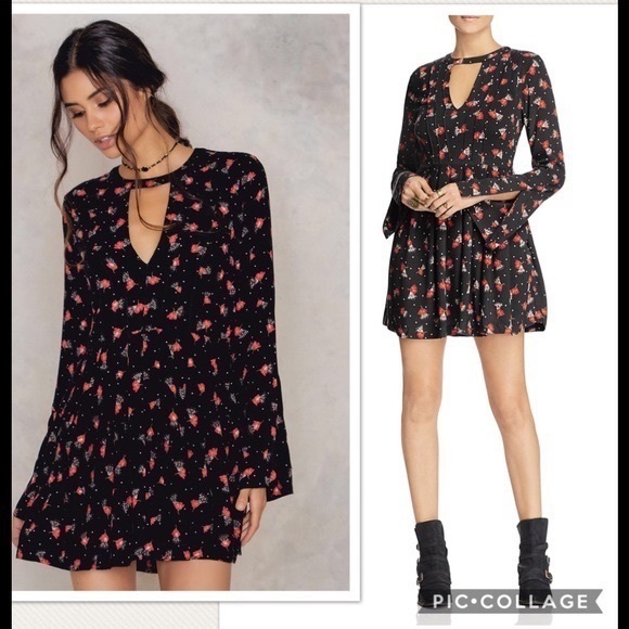 NWT Free People Tegan Floral Dress - Picture 2 of 7